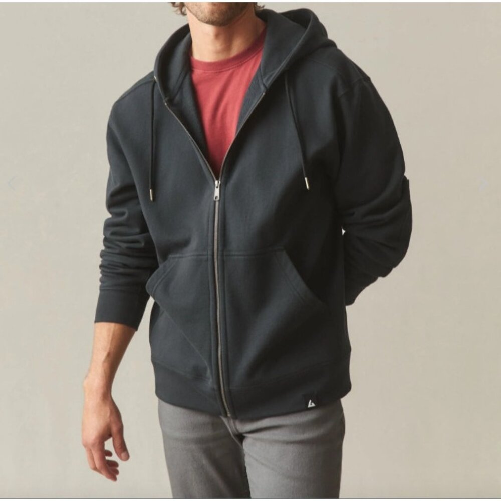 NEW American Giant Mens Medium Relaxed Classic Full Zip Hood Jacket Heavyweight‎